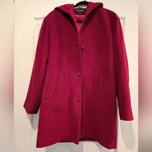 Jones New York Women's Rich Burgundy Pea Coat